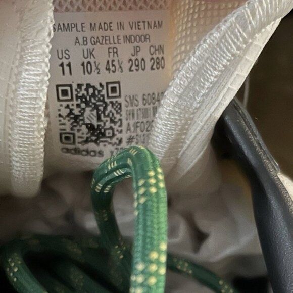 adidas Blondey McCoy x A.B. Gazelle Indoor \'Noble Green\' IF0200 SAMPLE TAG 11 US main image 5